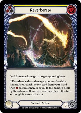 Reverberate (Yellow) (ARC139) - Arcane Rising 1st Edition