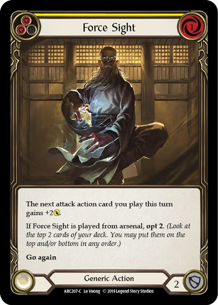 Force Sight (Yellow) (ARC207)  1st Edition