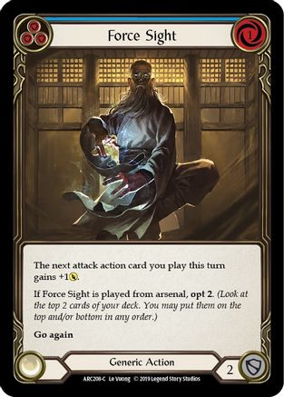 Force Sight (Blue) (ARC208) - Arcane Rising Unlimited Edition