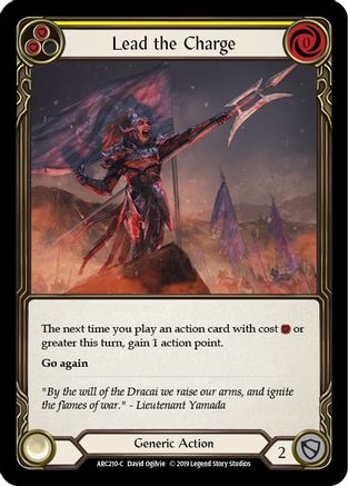 Lead the Charge (Yellow) (ARC210) - Arcane Rising 1st Edition