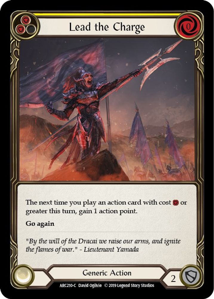 Lead the Charge (Yellow) (ARC210)  Unlimited Edition Rainbow Foil