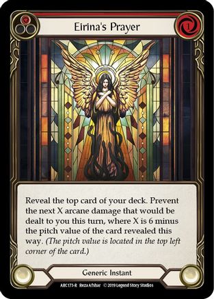 Eirina's Prayer (Red) (ARC173) - Arcane Rising 1st Edition Rainbow Foil