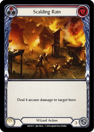 Scalding Rain (Red) (ARC141) - Arcane Rising Unlimited Edition