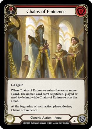 Chains of Eminence (ARC162) - Arcane Rising 1st Edition Rainbow Foil