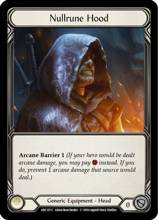 Nullrune Hood (ARC155) - Arcane Rising 1st Edition