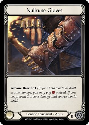 Nullrune Gloves (ARC157) - Arcane Rising 1st Edition