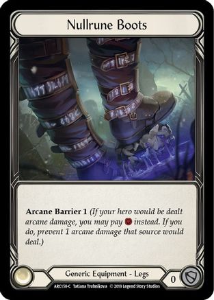 Nullrune Boots (ARC158) - Arcane Rising 1st Edition