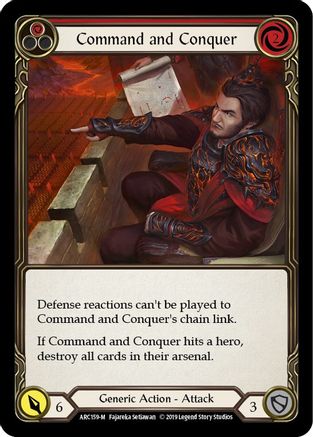 Command and Conquer (ARC159) - Arcane Rising 1st Edition Rainbow Foil