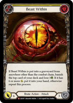 Beast Within (CRU007) - Crucible of War Unlimited Edition Rainbow Foil