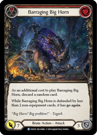 Barraging Big Horn (Red) (CRU010) - Crucible of War Unlimited Edition