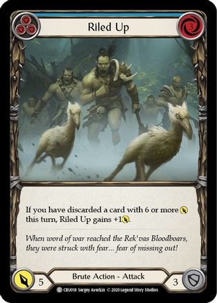 Riled Up (Blue) (CRU018) - Crucible of War Unlimited Edition
