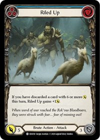 Riled Up (Blue) Rainbow Foil 1st Ed
