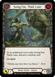 Swing Fist, Think Later (Blue) (CRU021)  1st Edition Rainbow Foil
