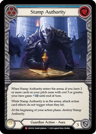Stamp Authority (CRU028) - Crucible of War Unlimited Edition Rainbow Foil