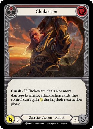 Chokeslam (Red) (CRU035) - Crucible of War Unlimited Edition