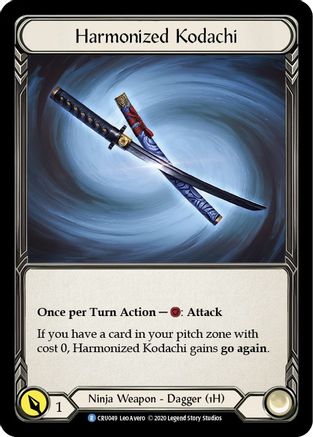 Harmonized Kodachi (Reverse) (CRU049) - Crucible of War 1st Edition Cold Foil