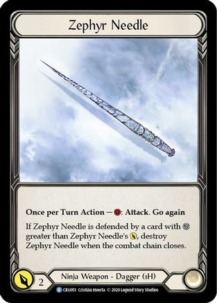 Zephyr Needle (CRU051) - Crucible of War Unlimited Edition