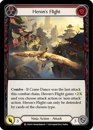 Heron's Flight (CRU056) - Crucible of War 1st Edition Rainbow Foil