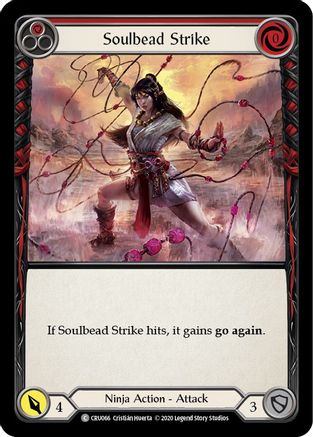 Soulbead Strike (Red) (CRU066) - Crucible of War Unlimited Edition Rainbow Foil