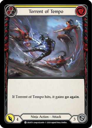 Torrent of Tempo (Yellow) (CRU070) - Crucible of War 1st Edition