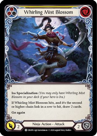 Whirling Mist Blossom (CRU074) - Crucible of War 1st Edition Rainbow Foil