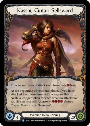Kassai, Cintari Sellsword (CRU077) - Crucible of War Unlimited Edition