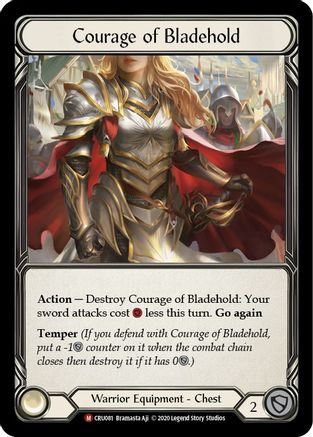Courage of Bladehold (CRU081) - Crucible of War 1st Edition