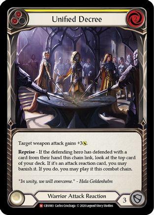 Unified Decree (CRU083) - Crucible of War Unlimited Edition