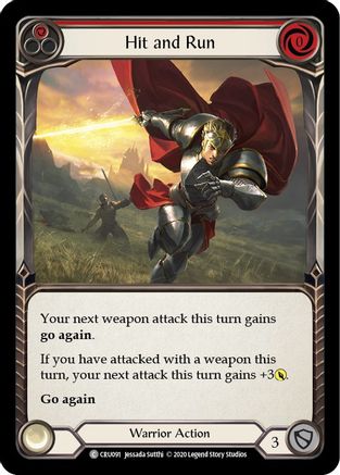 Hit and Run (Red) (CRU091) - Crucible of War 1st Edition