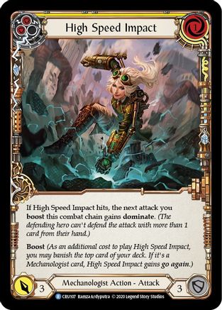 High Speed Impact (Yellow) (CRU107) - Crucible of War Unlimited Edition
