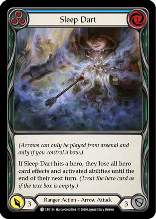 Sleep Dart (Blue) (CRU134) - Crucible of War 1st Edition Rainbow Foil