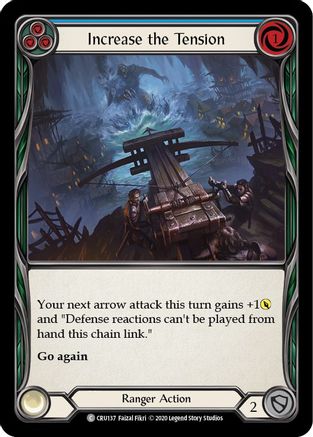 Increase the Tension (Blue) (CRU137) - Crucible of War 1st Edition Rainbow Foil