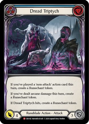 Dread Triptych (CRU142) - Crucible of War 1st Edition Rainbow Foil