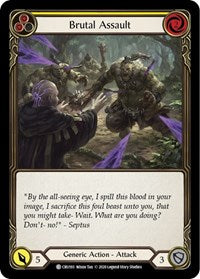 Brutal Assault (Yellow) Rainbow Foil 1st Ed
