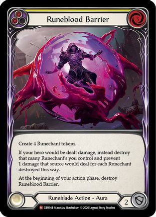 Runeblood Barrier (CRU144) - Crucible of War 1st Edition Rainbow Foil