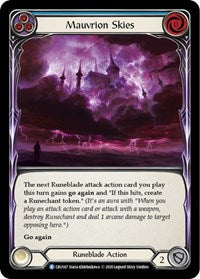 Mauvrion Skies (Blue) Rainbow Foil 1st Ed