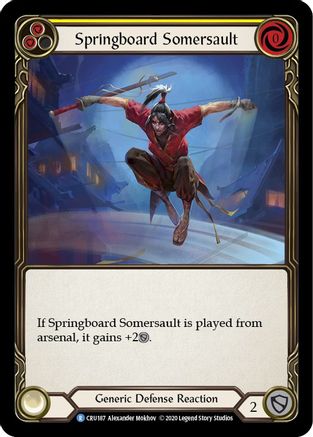 Springboard Somersault (CRU187) - Crucible of War Unlimited Edition Rainbow Foil