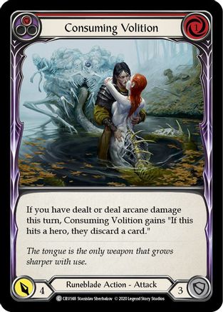 Consuming Volition (Red) (CRU148) - Crucible of War 1st Edition