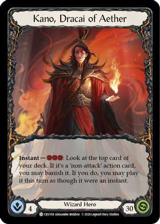 Kano, Dracai of Aether (CRU158) - Crucible of War Unlimited Edition