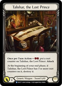 Talishar, the Lost Prince Cold Foil 1st Ed