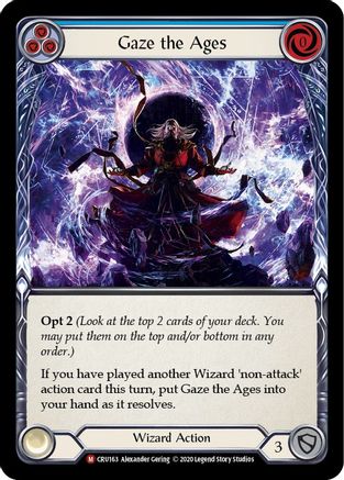 Gaze the Ages (CRU163) - Crucible of War Unlimited Edition Rainbow Foil