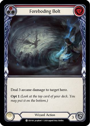 Foreboding Bolt (Red) (CRU168) - Crucible of War Unlimited Edition