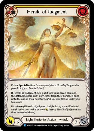 Herald of Judgment (MON007) - Monarch 1st Edition Rainbow Foil