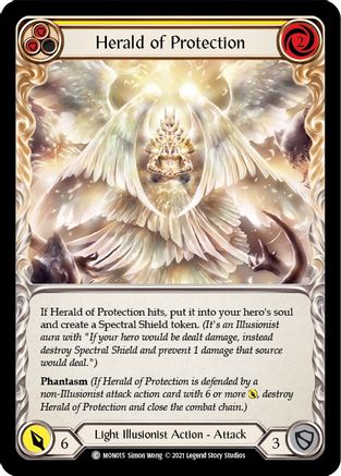 Herald of Protection (Yellow) (MON015) - Monarch Unlimited Edition