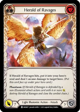 Herald of Ravages (Red) (MON017) - Monarch Unlimited Edition