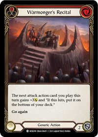 Warmonger's Recital (Red) Rainbow Foil Unlim