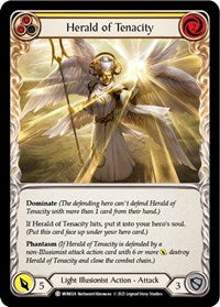 Herald of Tenacity (Yellow) Rainbow Foil 1st Ed