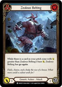 Zealous Belting (Blue) Rainbow Foil 1st Ed