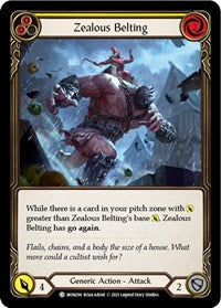 Zealous Belting (Yellow) Rainbow Foil 1st Ed