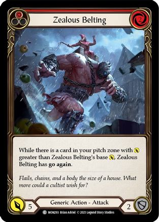 Zealous Belting (Red) (MON293) - Monarch Unlimited Edition